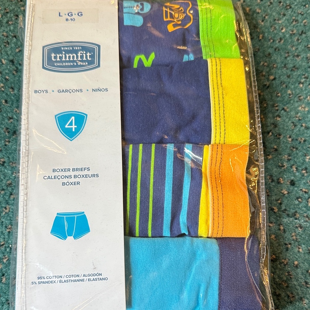 Boys' Boxer Briefs - Multicolor Pack Large 8-10